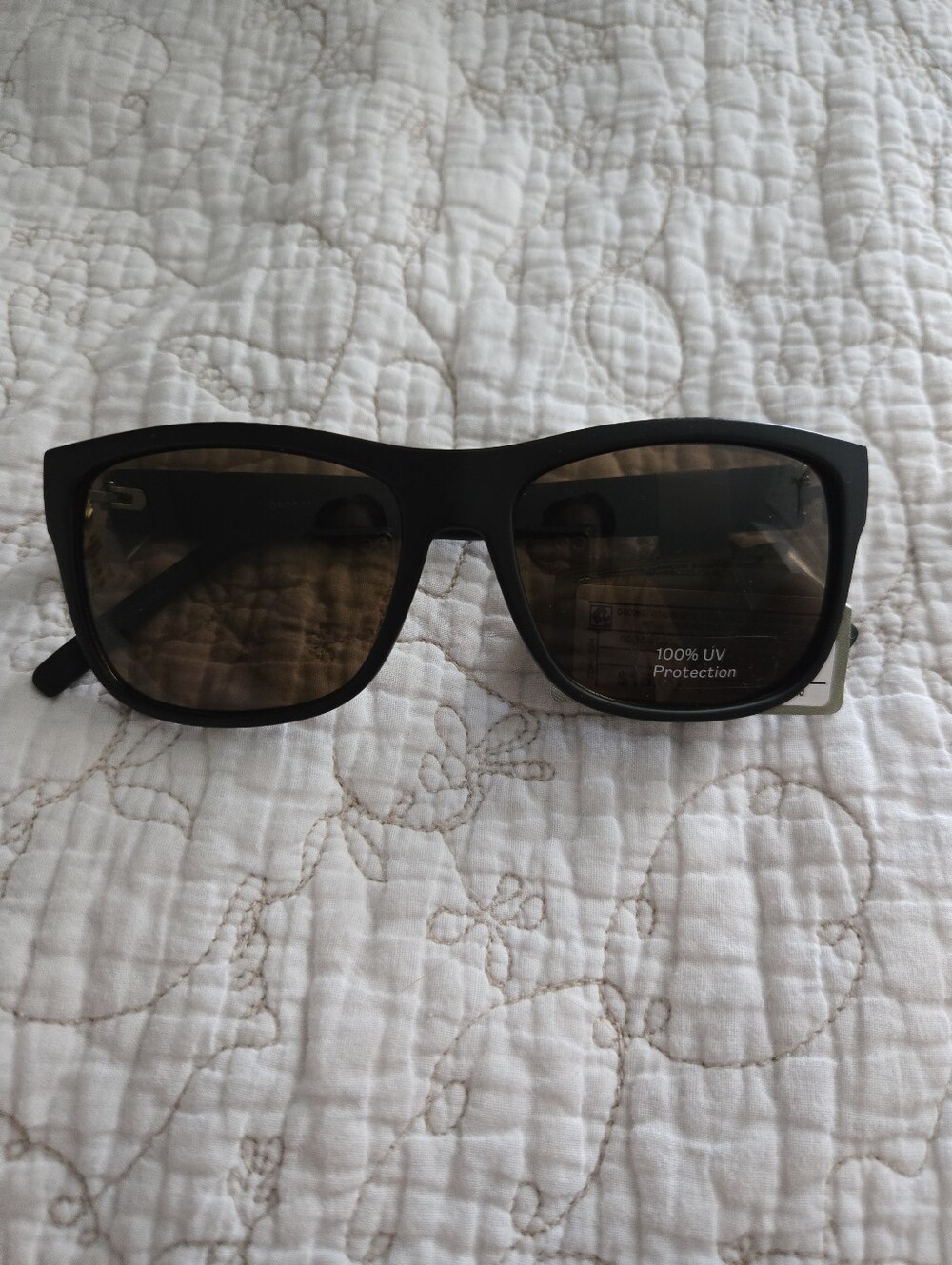 Men's Square Matte Sunglasses - Goodfellow & Co Black